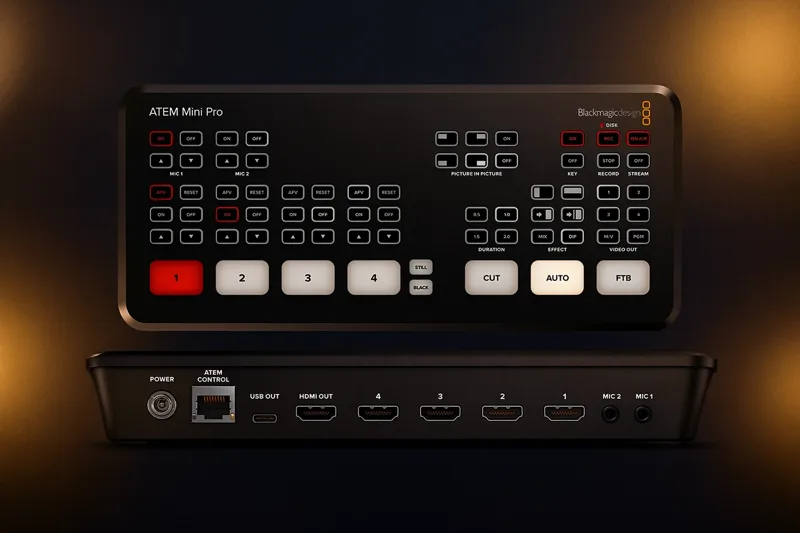 Blackmagic Design ATEM Mini Pro ISO HDMI Live Stream Switcher